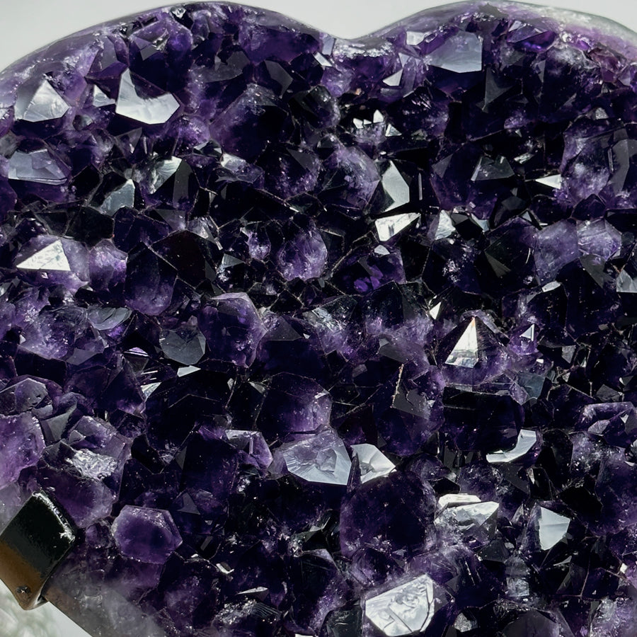 A+ Geade Uruguayan Amethyst Heart - HST0195