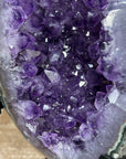 Natural Amethyst, Green Jasper & Quartz Stone Geode - MWS1570