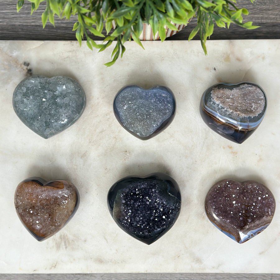 Mixed Minerals Hearts Set - MHLT0260