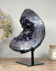 Amethyst & Agate Stone Specimen with Calcite Crystal Formations - MWS1347