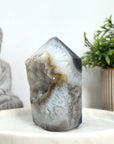 Natual Agate, Quartz & Stone Obelisk Tower  - STP0137