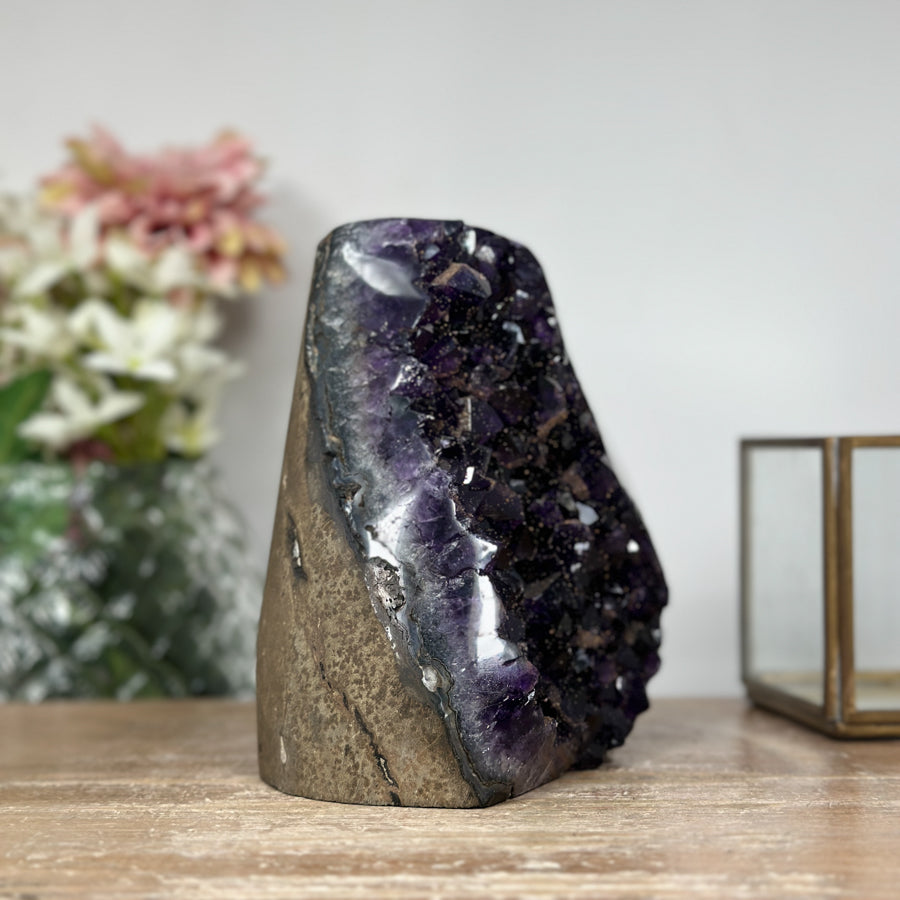 Natural Amethyst Cathedral with Sugar Crystals - CBP1058