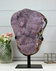 XXL Natura Lavander Amethyst Cluster with Stunning Agate Shell - AWS1444