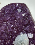 Natural Amethyst Cathedral with Calcite Crystal inclusion & Green Jasper Shell - CBP0967