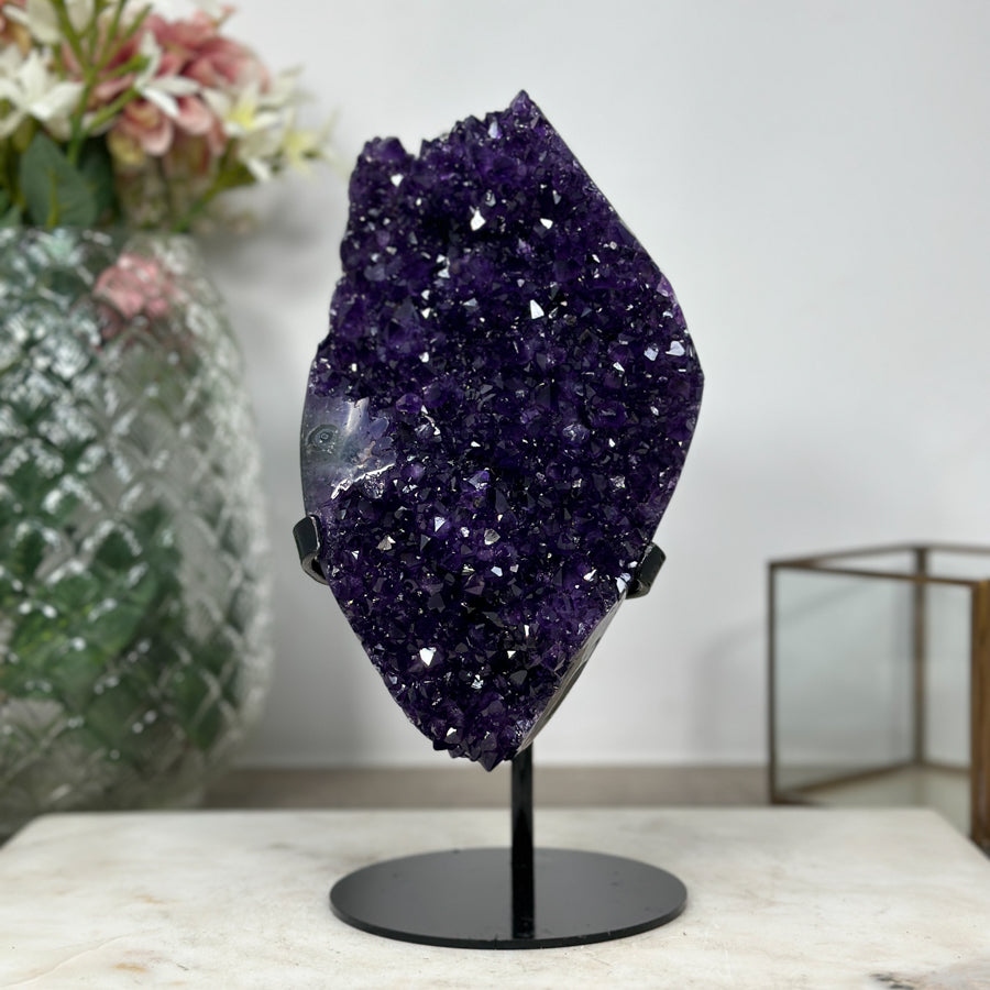 AAA Premium Grade Natural Deep Purple Crystal Cluster - MWS0911