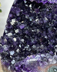 Deep Purple Natural Amethyst Geode, Stand Included - MWS1732