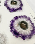 High-Quality Amethyst, quartz & Green Jasper Stalactite Slices for Jewelers - Wholesale Bulk Pack - STS0014