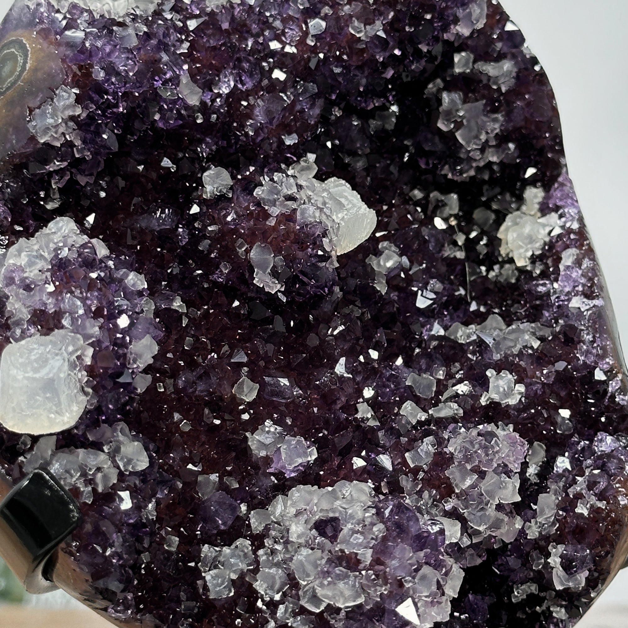 Beautiful Rare Amethyst &amp; Calcite Crystal Specimen from Uruguay - MWS0948