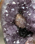 Rare Natural Amethyst Cluster with Black Hematite Formation - MWS1717