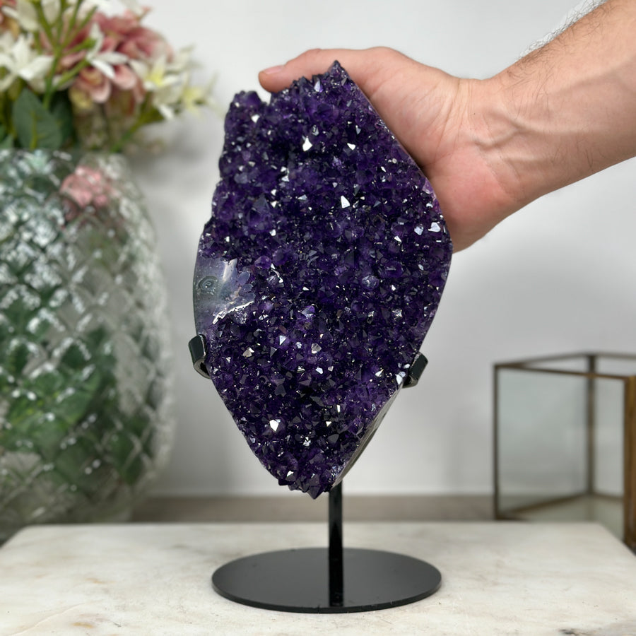 AAA Premium Grade Natural Deep Purple Crystal Cluster - MWS0911