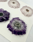 High-Quality Amethyst Stalactite Slices for Jewelers - Wholesale Bulk Pack - STS0029