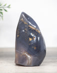 Natural Agate & Amethyst Stone FLame Carving - FST0086