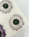 High-Quality Amethyst Stalactite Slices for Jewelers - Wholesale Bulk Pack - STS0019