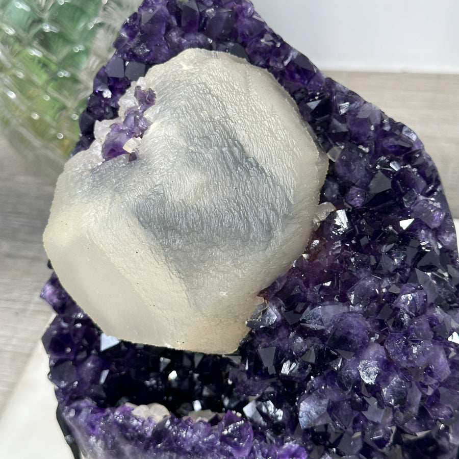 Beautiful Amethyst &amp; Calcite Specimen, Collector Grade Crystal - MWS0917