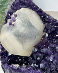 Beautiful Amethyst & Calcite Specimen, Collector Grade Crystal - MWS0917