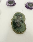 Unique Amethyst, Quartz & Green Jasper Stalactite Slices Set - Natural Crystal for Handmade Jewelry - STS0015