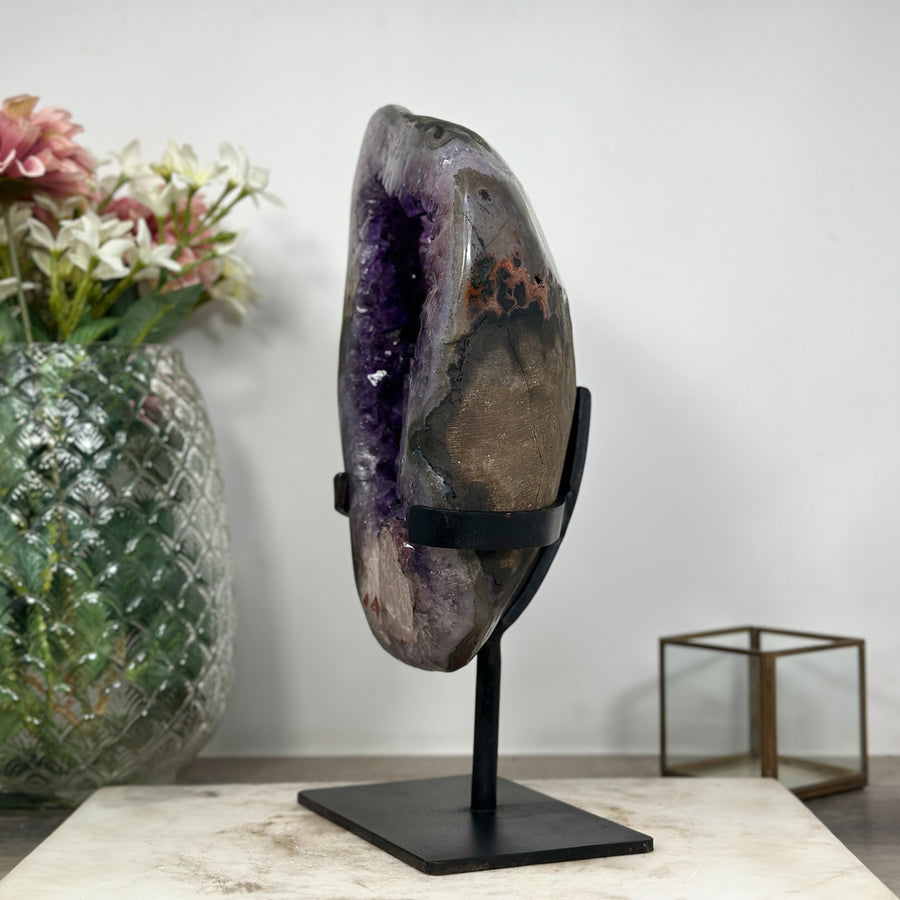 Natural Huge Amethyst & Agate Stone Geode, Large Amethyst Geode - AWS1026