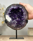 Stunning Natural Amethyst Geode with Large & Shinny Crystals - MWS1481