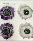 High-Quality Amethyst Stalactite Slices for Jewelers - Wholesale Bulk Pack - STS0019