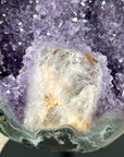 Natural Amethyst Geode with Green Jasper Shell - MWS0085