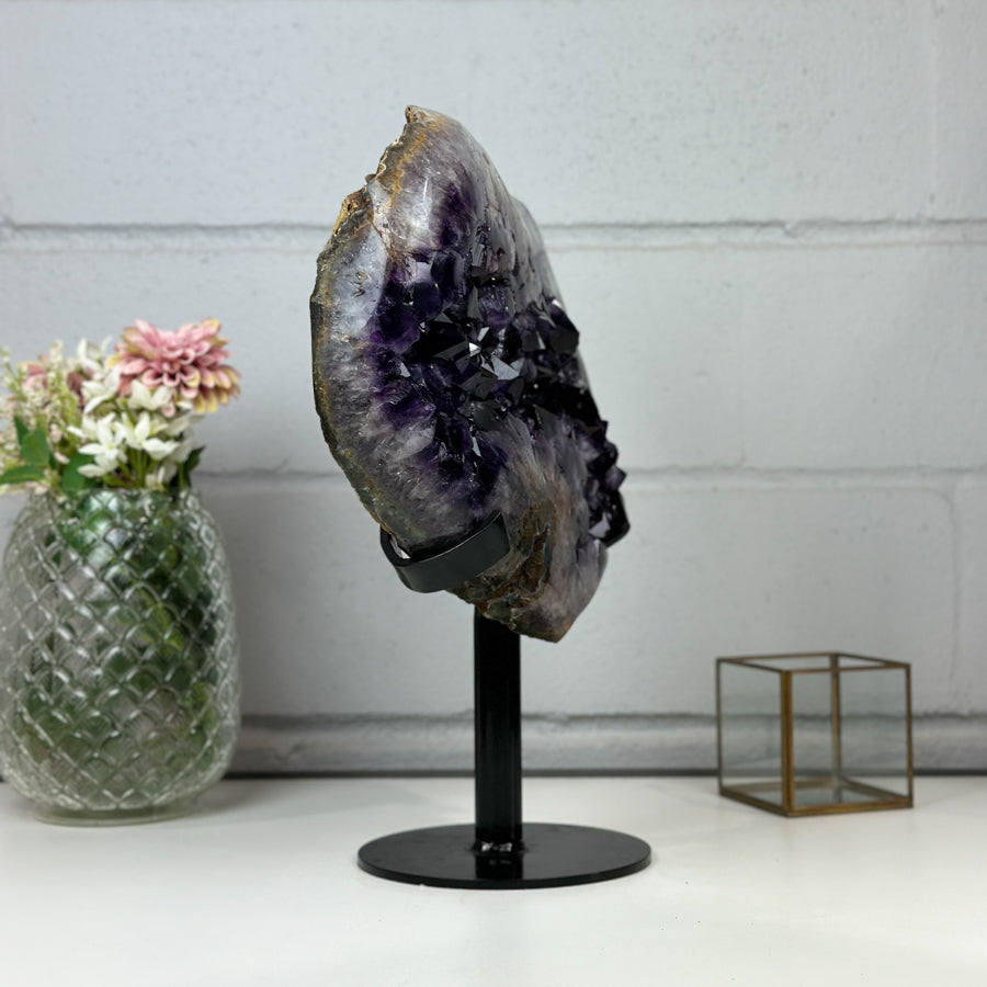 XXL Premium Amethyst Stone Heart - HAM0199