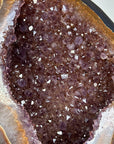 Natural Amethyst & Agate Geode with Beautiful Yellow Banding - MWS1529