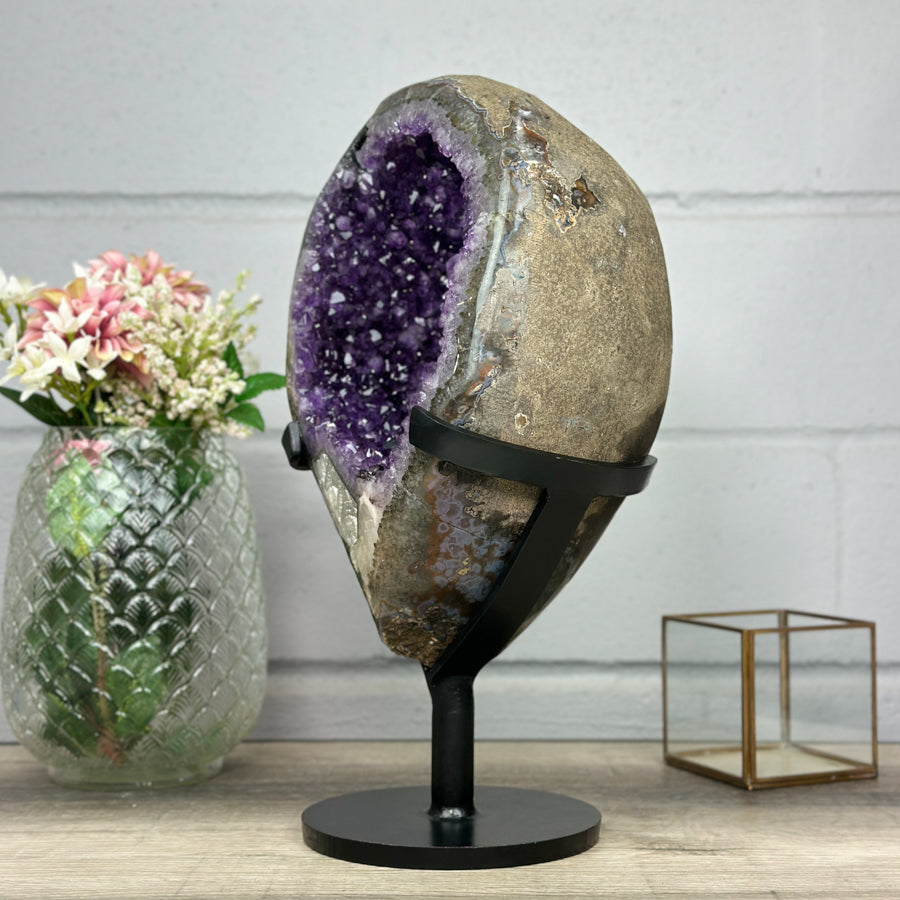 XXL Natural Amethyst Geode, Collection Grade Specimen - AWS1095