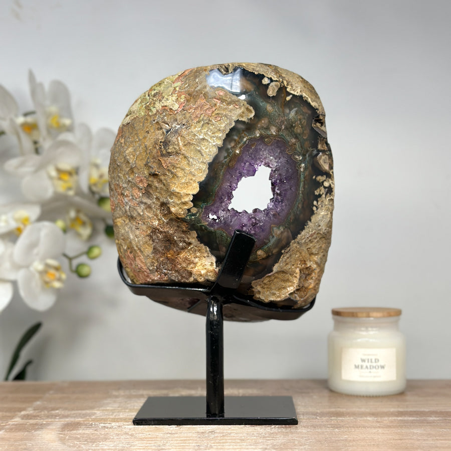 Stunning Natural Amethyst Geode, Perfect for Home Decor - MWS1663