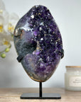 Natural Top Grade Amethyst Cluster with Rare Quartz Druzy & Calcite Inclusions - MWS1584