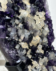 Premium A Grade Amethyst Cluster with Square Calcite Formations - MWS0908