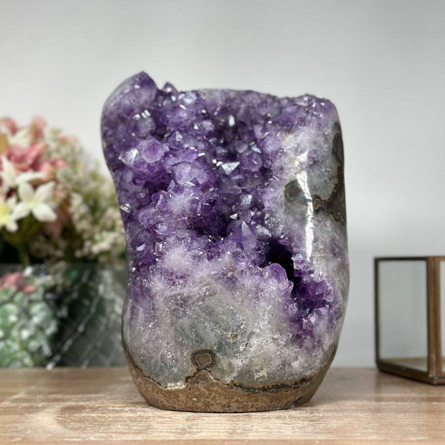 Large Amethyst Cathedral with Stalactite Formation - CBP0425