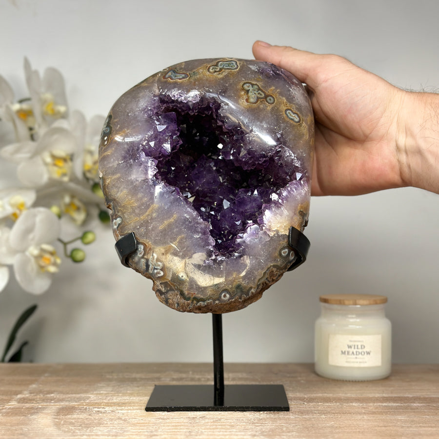 Unique Natural Amethyst Geode with Beautiful Formations - MWS1664