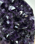 AAA Grade Natural Amethyst Cluster with Metal Stand - MWS1656