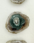 Genuine Amethyst & Green Jasper Stalactite Slices Flat - Perfect for Crafting Unique Jewelry - STS0007