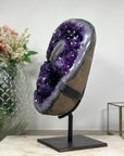 Natural Amethyst Stone Geode with Stalactite Eye Formation - AWS1254