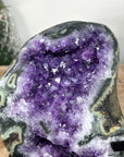 Natural Amethyst Geode with Green Jasper Shell - AWS1074