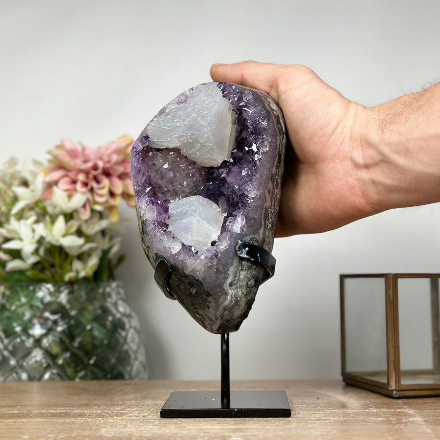 Outstaning Amethyst Geode with Calcite Formation - MWS1051