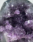 Natural Amethyst Geode with Handmade Stand, Ready to Display Specimen - MWS0106