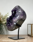 Natural Deep Purple Amethyst Geode with Deep Purple Crystals - MWS1092