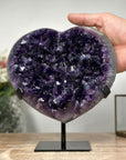 A+ Geade Uruguayan Amethyst Heart - HST0195