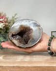Beautiful Quartz Druzy Stone Geode: Sparkling Addition for Home Decor - AMGE0168