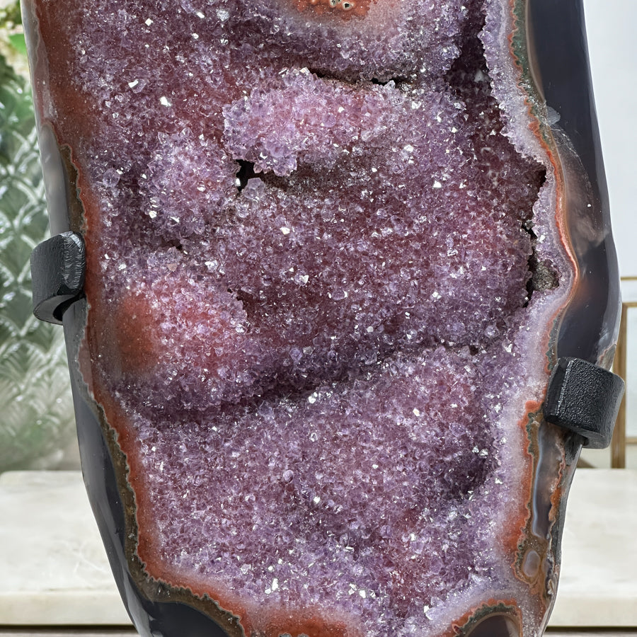 Beautiful Natural Ametnyst Geode with Stunning Formations - AWS1446