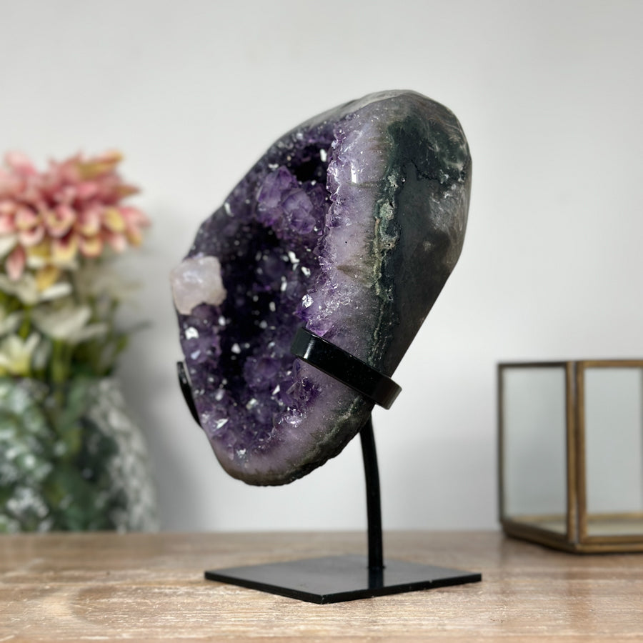 Natural Amethyst Geode with Stalactite Formations - MWS1159