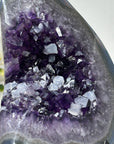 Amethyst & Agate Stone Specimen with Calcite Crystal Formations - MWS1347