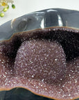 Unique Large Agate Geode with Beautiful Amethyst Stalactite Formation – Ideal for Feng Shui or Spiritual Spaces - MWS1517