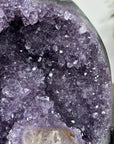 Natural Amethyst Geode with Green Jasper Shell - MWS0085