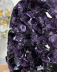 AAA Grade Natural Amethyst Cluster with Metal Stand - MWS1656