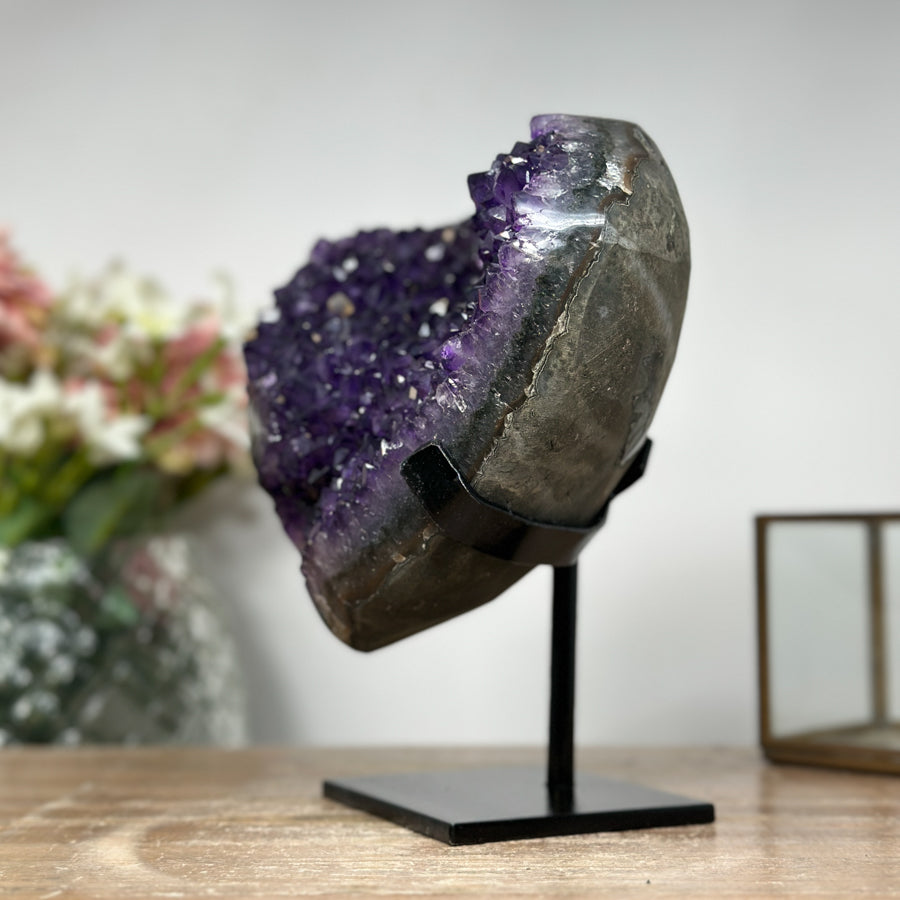 Stunning Large Amethyst Crystal Geode, Perfect for Home Decor - MWS0987