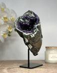 Astonishing Top Grade Natural Amethyst & Green Jasper Geode - MWS1400