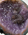 Unique Amethyst Geode with Hematite Formation and Beautiful Shell - MWS1416